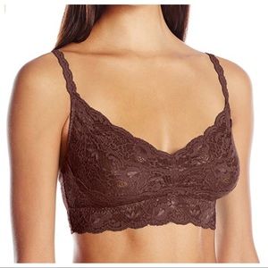 Cosabella Never Say Never Sweetie soft brown lace bralette